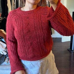 Universal Thread Cable Knit Pullover Sweater